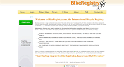 Desktop Screenshot of bikeregistry.com