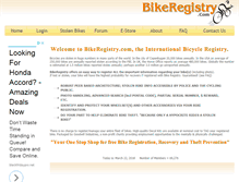 Tablet Screenshot of bikeregistry.com